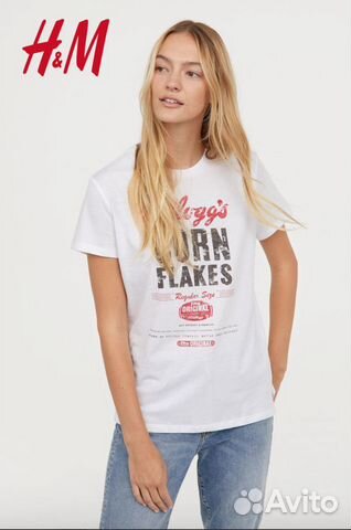 Новая H&M футболка, хлопок