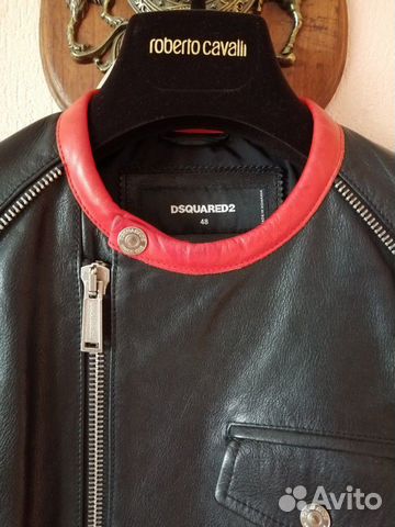 Куртка кожаная мужская Dsquared2 оригинал