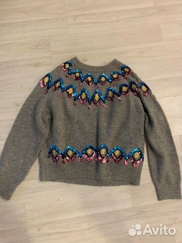 Свитер с пайетками zara Свитер с пайетками zara