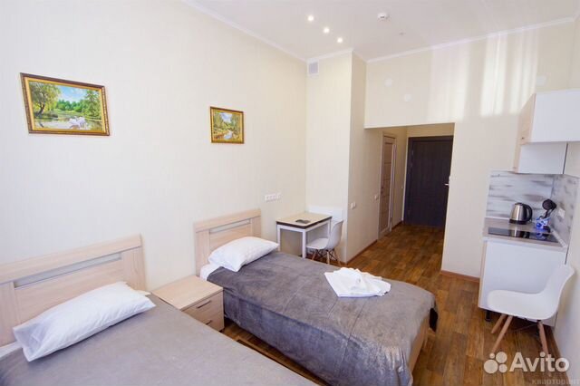 

Квартира-студия, 18 м², 2 кровати
