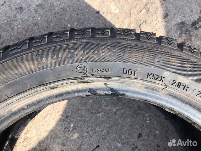 Зимние шины 245/45/18 Dunlop wintersport m3