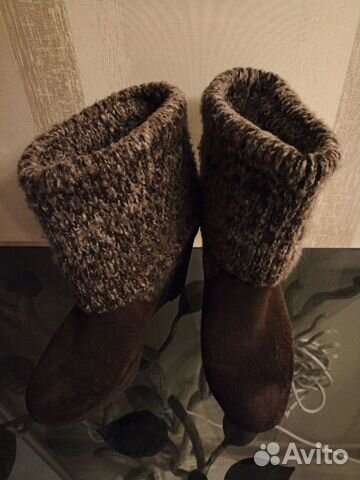 Оригинальные сапожки Calvin Klein с вязаным верхом