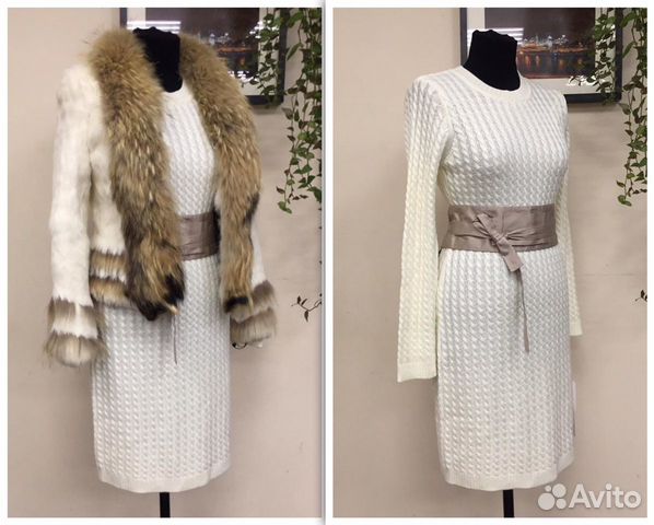 Новое платье Calvin Klein и шуба Новое платье Calvin Klein и шуба