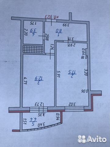 1-к квартира, 46.7 м², 13/18 эт.