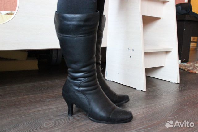 Зимние сапоги натуральная кожа и мех