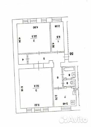 3-к квартира, 95 м², 2/8 эт. 3-к квартира, 95 м², 2/8 эт.
