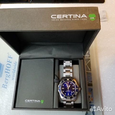 Часы мужские certina DS action diver (Швейцария)