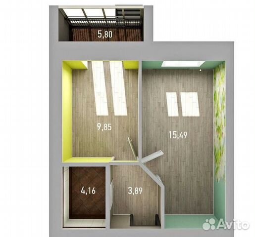 1-к квартира, 36 м², 3/10 эт. 1-к квартира, 36 м², 3/10 эт.