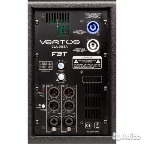Сабвуфер FBT Vertus CLA 208SA + планшет в подарок Сабвуфер FBT Vertus CLA 208SA + планшет в подарок