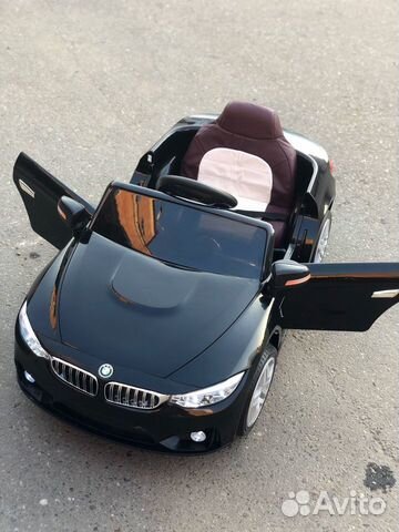 Электромобиль детский BMW черный Электромобиль детский BMW черный