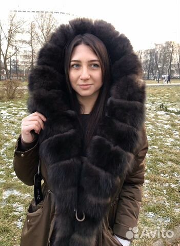 Парка с мехом песца