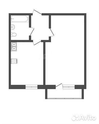 1-к квартира, 34 м², 4/10 эт.