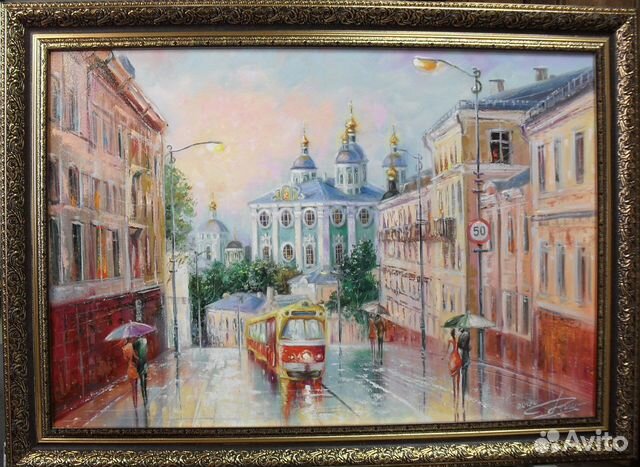 Картина маслом.Собор