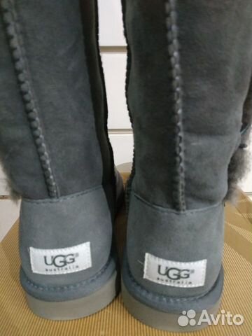 UGG угги, серые с 3-мя пуговицами