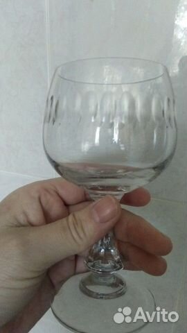 Фужеры из чешского стекла, 6+5 шт. периода СССР Фужеры из чешского стекла, 6+5 шт. периода СССР
