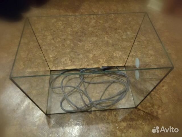 Аквариум с термокабелем для обогрева