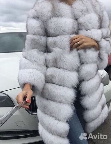 Шуба из песца натуральная