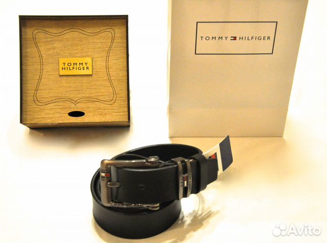 Мужской ремень / Tommy Hilfiger / новый (черный)