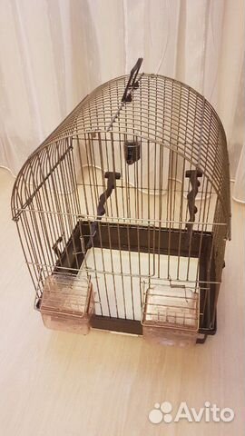 Клетка для попугая в отличном состоянии, размеры: купить на Зозу.ру - фотография № 1