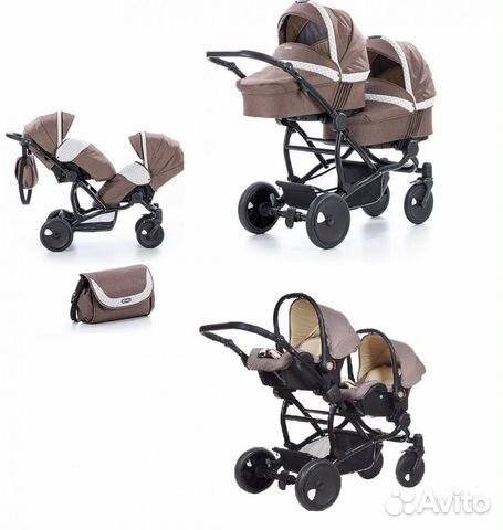 Детская коляска для двойни Tutis Zippy Terrа 3в1