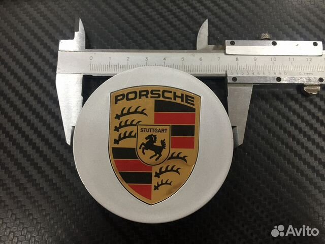 Колпачки в диски серебро 4 штуки для Porsche
