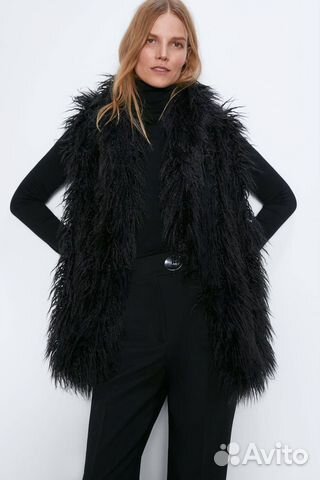 Жилет из искусственного меха zara Жилет из искусственного меха zara