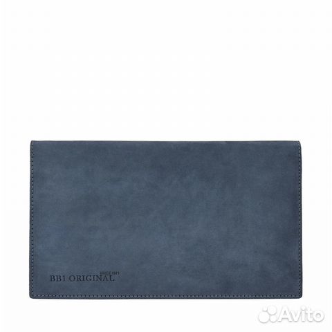 Портмоне-трэвэлер кожаное (натуральный нубук) BB1