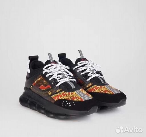 Кроссовки Versace Chain Reaction Black&Red Кроссовки Versace Chain Reaction Black&Red