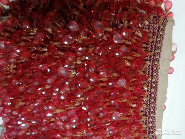 Тесьма с бисером и камнями