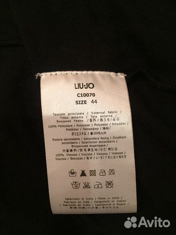 Черное платье с вышивкой Liu Jo 44 размер
