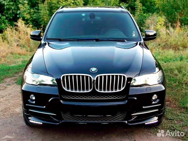 Накладки реснички на передние фары BMX X5 E70