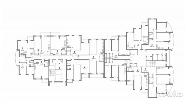 2-к квартира, 52.7 м², 4/25 эт.