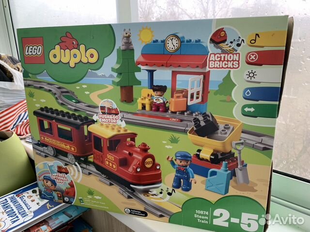 lego duplo town steam train toy building set