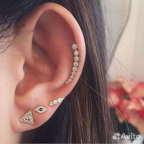 Прокол, пирсинг ушей, носа, пупка, брови