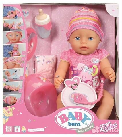 Интерактивная кукла Zapt Creation Baby Born 43см купить на Зозу.ру - фотография № 1