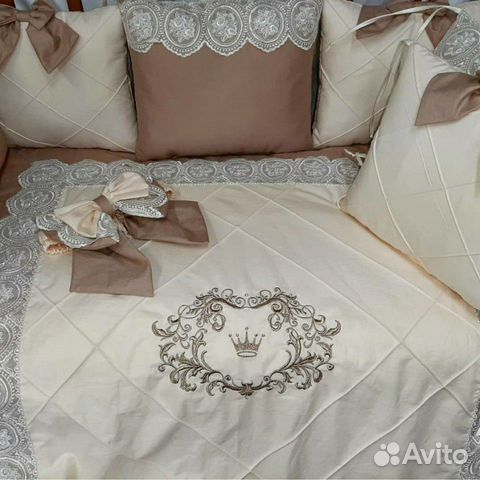 Комплект в кроватку премиум сатин