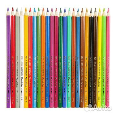 Карандаши 24 цв акварельные Koh-i-noor Mondeluz