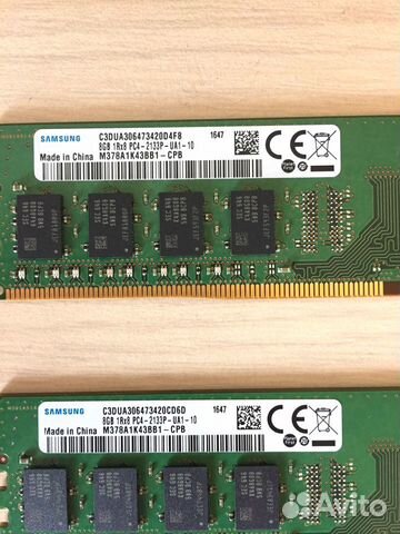 Samsung 16GB (2x8GB) DDR4 2133mhz B-Die