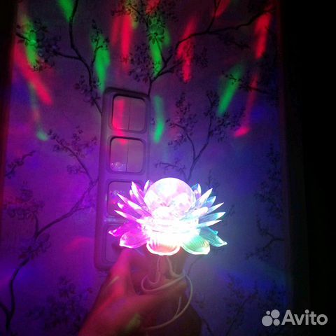 Ночник. Диско лампа лотос Ночник. Диско лампа лотос