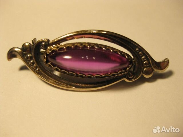 Серебряная брошь винтаж СССР, звезда,925