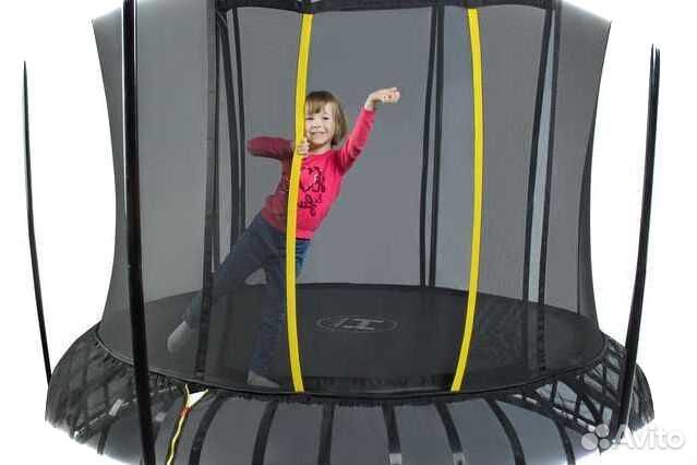Батут новый для дачи детский - с сеткой Батут новый для дачи детский - с сеткой