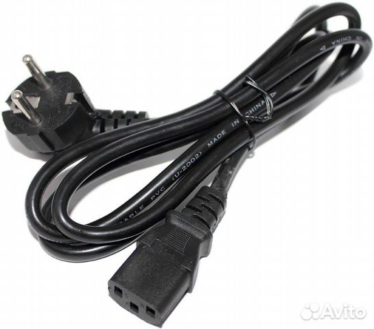 Кабель питания для компьютера 220V длина 1,2 метра