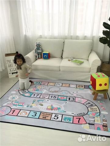 Детский игровой коврик плюшевый Детский игровой коврик плюшевый