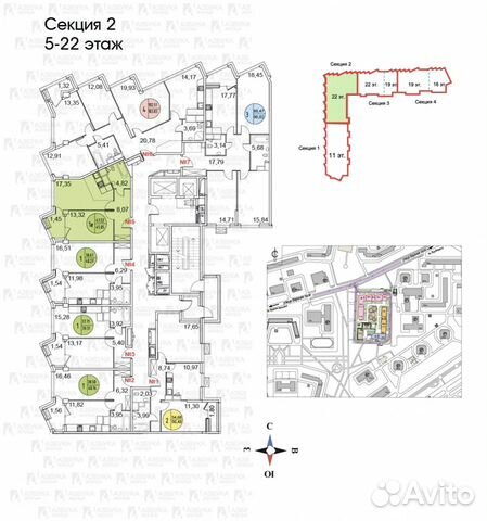 1-к квартира, 45 м², 7/22 эт. 1-к квартира, 45 м², 7/22 эт.
