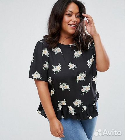Топ с баской ASOS 58 размер Топ с баской ASOS 58 размер