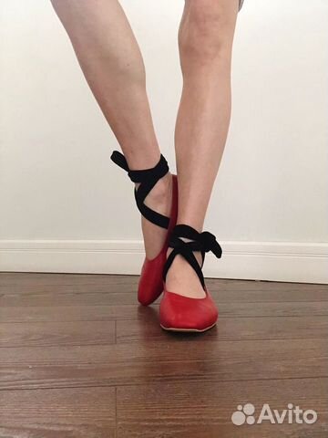 Босоножки балетки красные Nina Zarqua Босоножки балетки красные Nina Zarqua