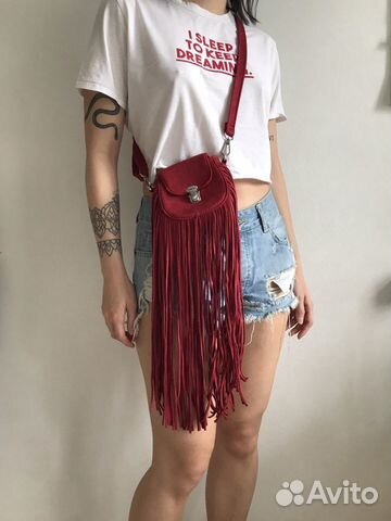 Сумка с бахромой Bershka Сумка с бахромой Bershka