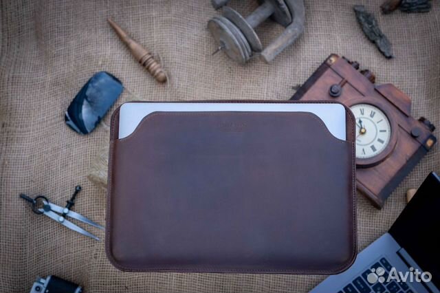 Чехол кожаный для MacBook Шоколад, без клапана Чехол кожаный для MacBook Шоколад, без клапана