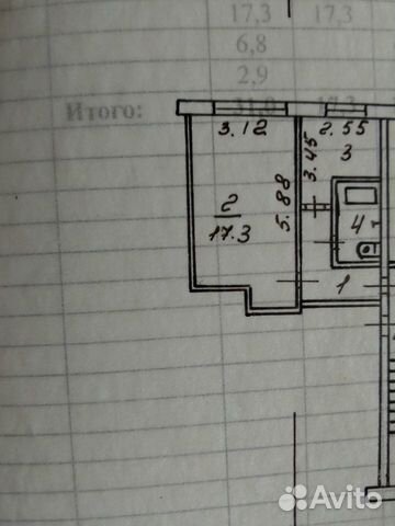1-к квартира, 31 м², 1/5 эт.