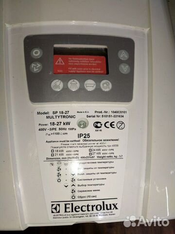 Elektrolux multytronic sp 18 27 проточный водонагр Elektrolux multytronic sp 18 27 проточный водонагр